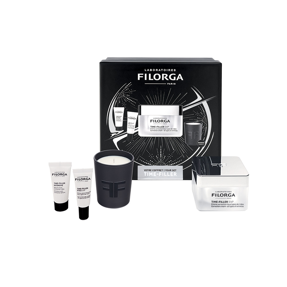 FILORGA - PROMO PACK TIME FILLER 5XP Correction Cream - 50ml ΜΕ ΔΩΡΟ Serum - 7ml, Eyes - 4ml & Αρωματικό Κερί